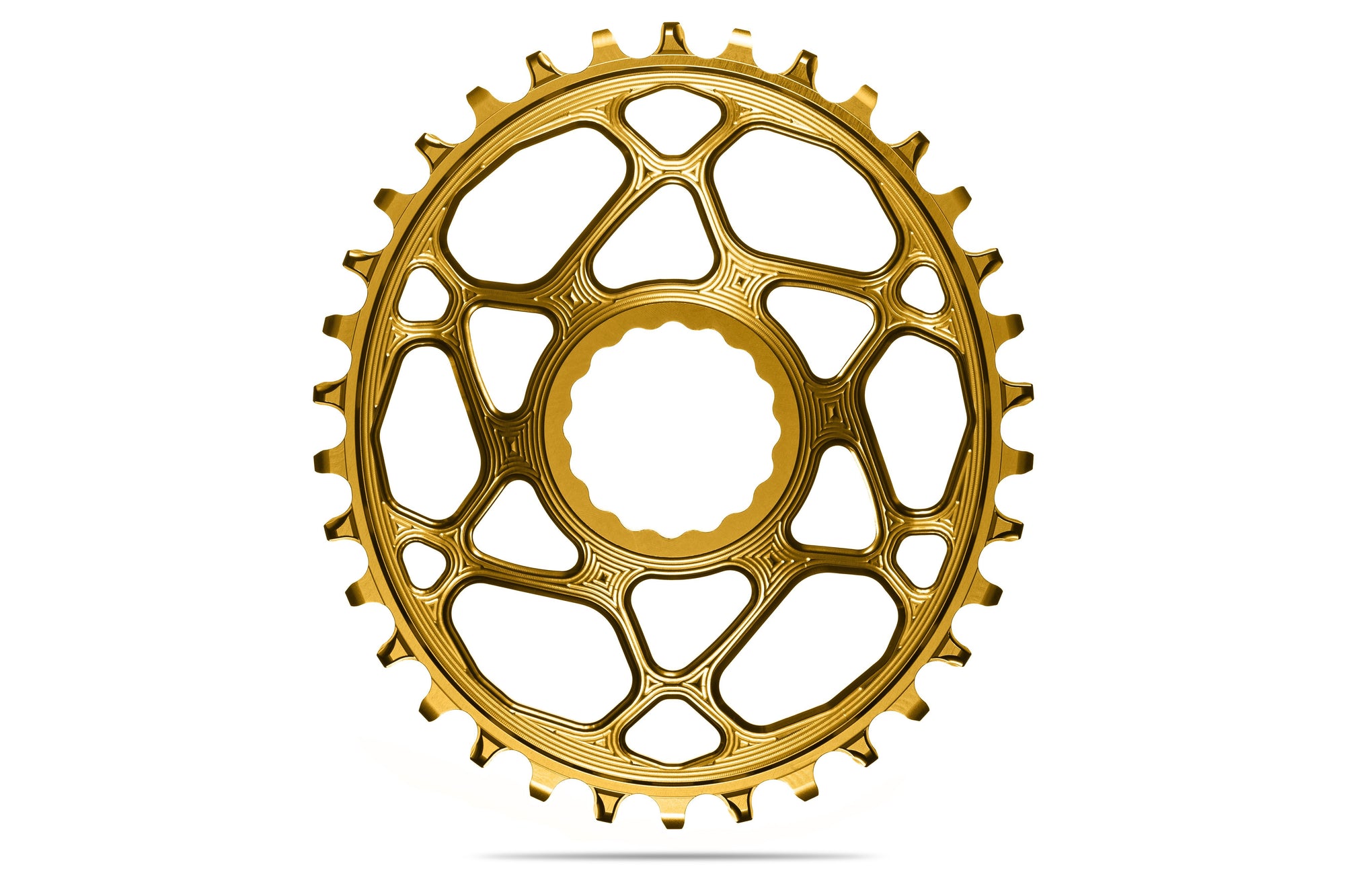 Oval RaceFace Cinch Direct Mount chainring N/W -GOLD (6mm offset) | 32T