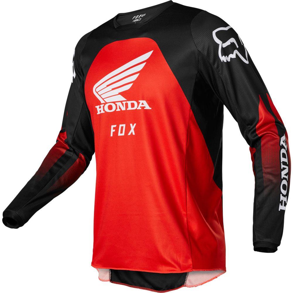 Polera Moto 180 Honda Negro Rojo Fox Tienda Champs